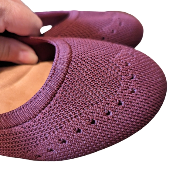 Women's Softwalk Santorini burgundy flats size 8W - Picture 5 of 8